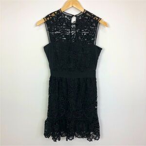 Romeo & Juliet Couture Black Lace Crochet Dress M